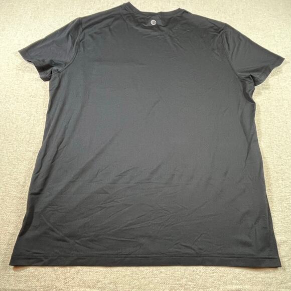 Solaris Men’s 2XT Black Front Pocket Short Sleeve Crewneck Cotton T-Shirt Tall - Picture 2 of 5